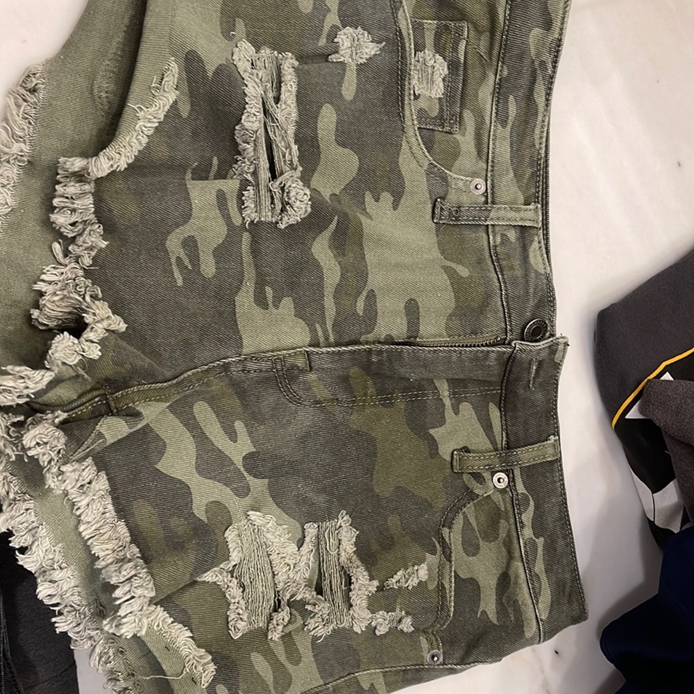 Mossimo Supply Co Camo Jean Shorts